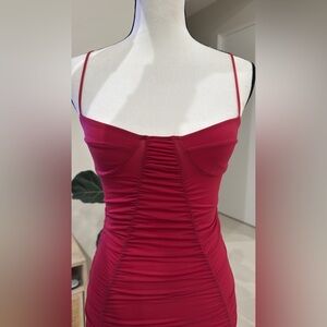 Indah Clothing Salma Dress in Pinot